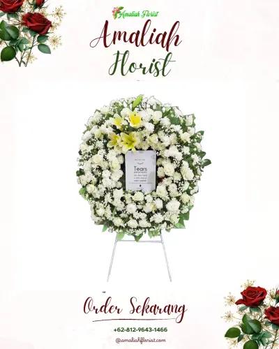 Krans Bunga Duka Cita di Salatiga